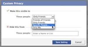 Facebook's Custom Privacy settings update